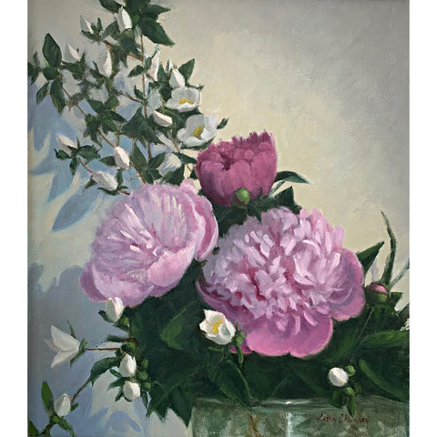 Peonies and Mock Orange