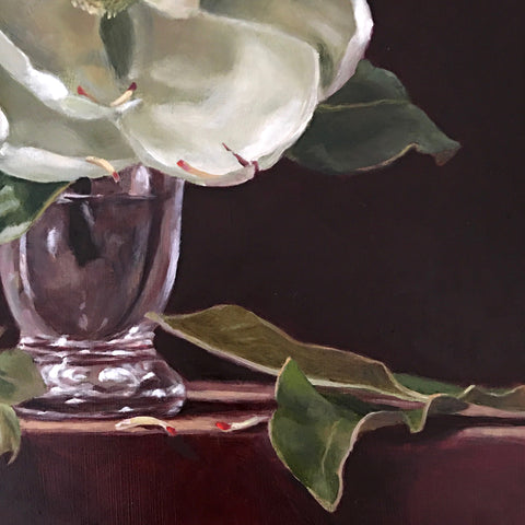 Magnolia and White Rose